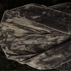 32 Degrees Charcoal Faux Fur Jacket